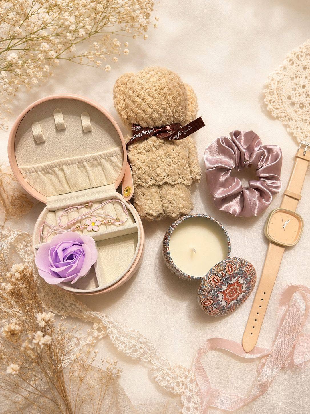 Custom curation flat lay