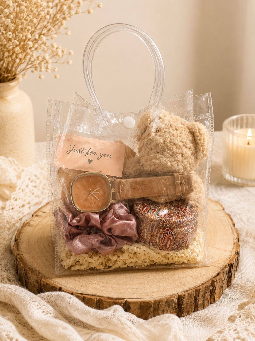 Just-for-you clear tote gift